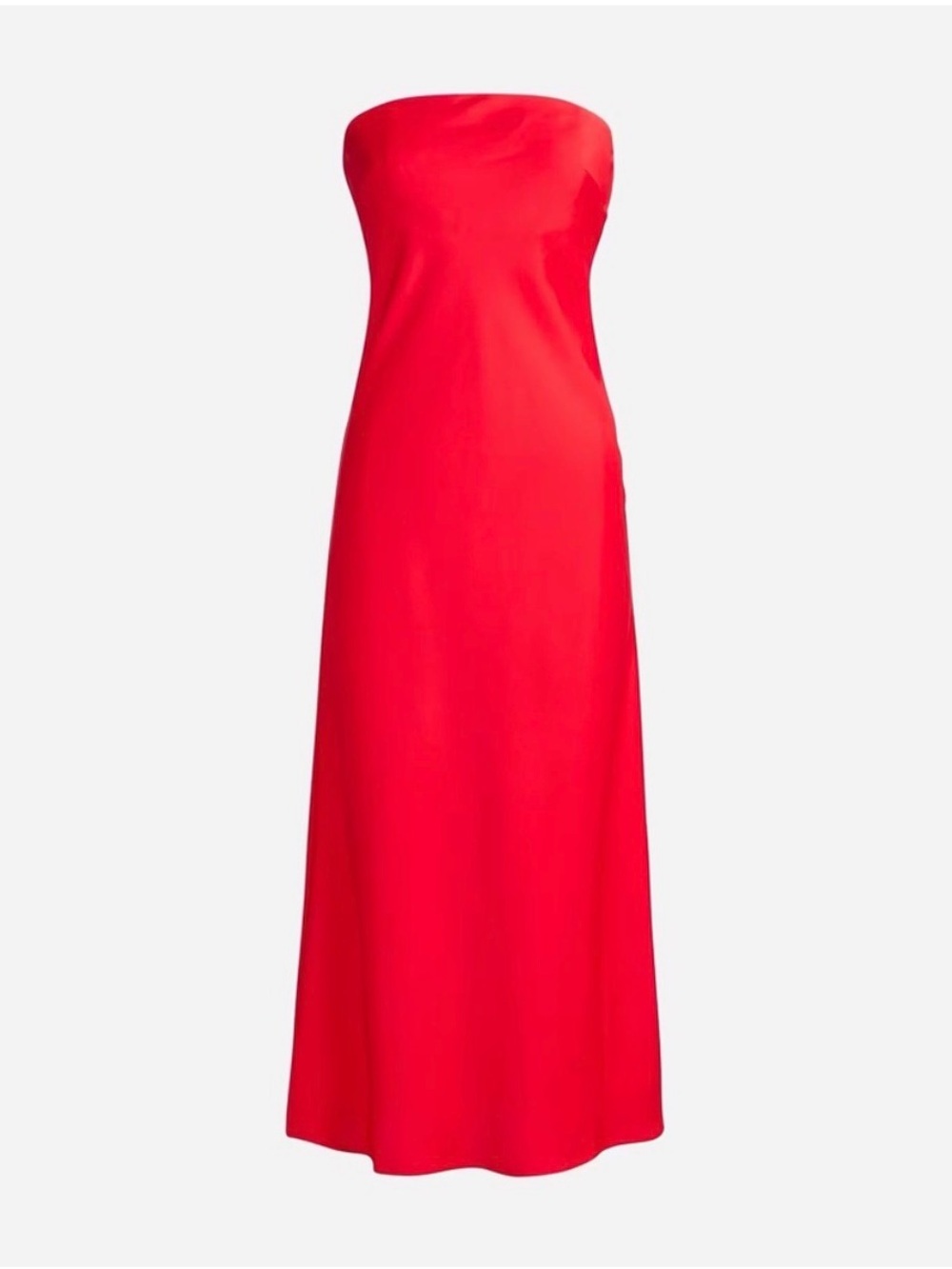 J. Crew Collection Strapless Gwyneth Slip Midi Dress